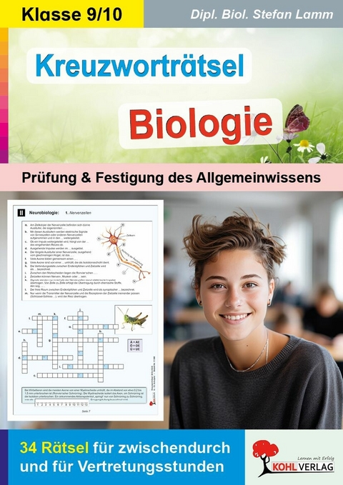 Kreuzwortr&auml;tsel Biologie / Klasse 9-10 -  Dipl. Biol. Stefan Lamm