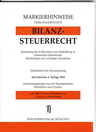 BILANZSTEUERRECHT, Griffregister Nr. 760 für das Steuerberaterexamen (2016)