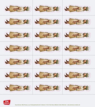 Stickerbogen: Kindergottesdienste im Advent