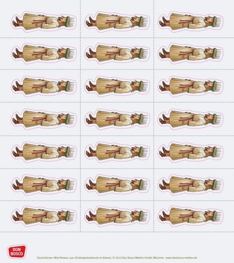 Stickerbogen: Kindergottesdienste im Advent