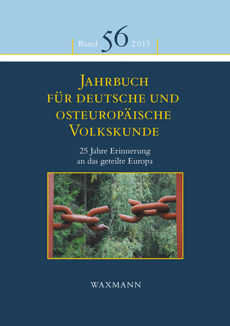 Jahrbuch f&uuml;r deutsche und osteurop&auml;ische Volkskunde - 