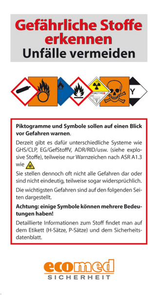 Infokarte Gefährliche Stoffe erkennen Unfälle vermeiden