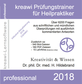 kreawi-Prüfungstrainer professional für Heilpraktiker 2018, 1 CD-ROM