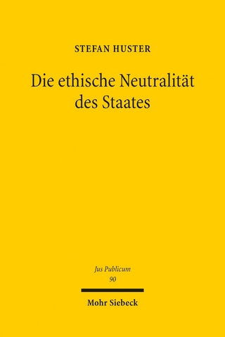 Die ethische Neutralität des Staates
