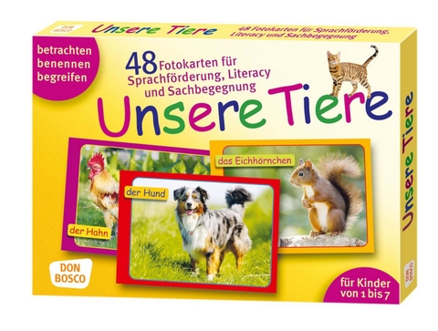 Unsere Tiere. 48 Fotokarten f&uuml;r Sprachf&ouml;rderung, Literacy und Sachbegegnung - Monika Lehner