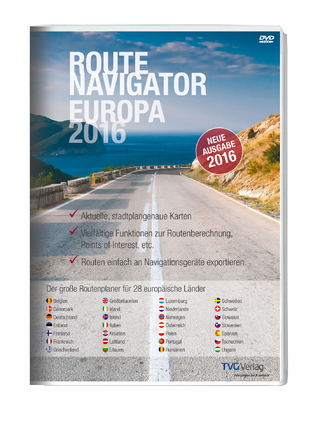 RouteNavigator Europa 2016, 1 DVD-ROM