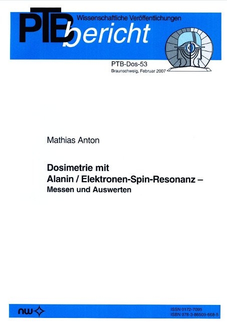 Dosimetrie mit Alanin/Elektronen-Spin-Resonanz - Mathias Anton
