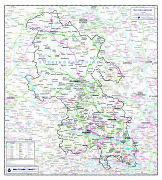 Buckinghamshire County Planning Map