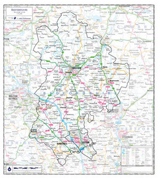 Bedfordshire County Planning Map