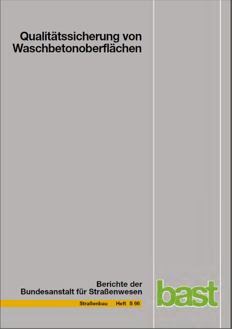 Qualit&auml;tssicherung von Waschbetonoberfl&auml;chen - Rolf Breitenb&uuml;cher, Bou-Young Youn