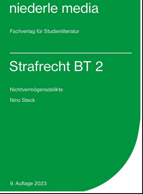 Strafrecht BT 2 - Karteikarten - 2023 - Jan Niederle
