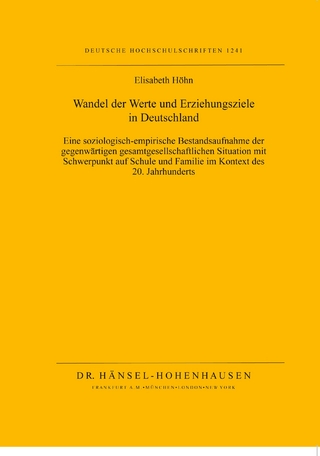 Wandel der Werte und Erziehungsziele in Deutschland
