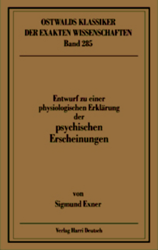 Entwurf zu einer physiologischen Erklärung der psychischen Erscheinungen (Exner)