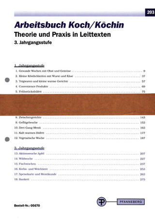 Arbeitsbuch Koch/Köchin 3. Jahrgangsstufe