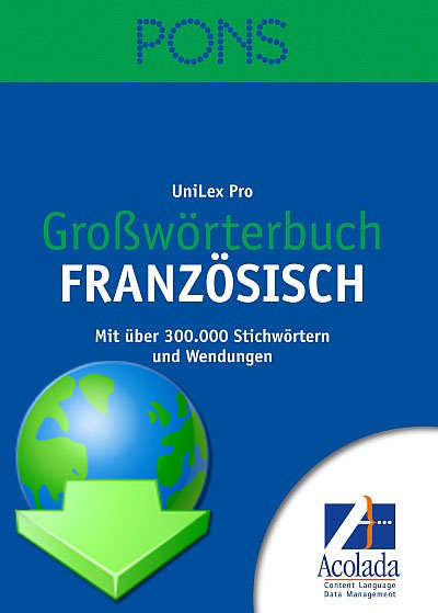 PONS Gro&szlig;w&ouml;rterbuch Franz&ouml;sisch Deutsch-Franz&ouml;sisch / Franz&ouml;sisch-Deutsch