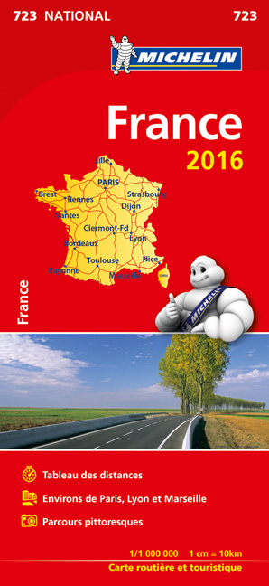 France - Reversible  National Map 723