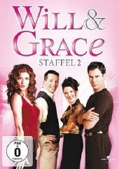 Will & Grace. Staffel.2, 4 DVDs, deutsche u. englische Version