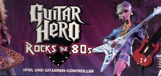 Guitar Hero Rock the 80s mit Gitarre, PS2-DVD