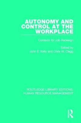 Autonomy and Control at the Workplace - 