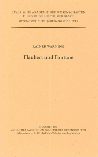 Werke des Verlags der Bayerischen Akademie der Wissenschaften bei... / Flaubert und Fontane