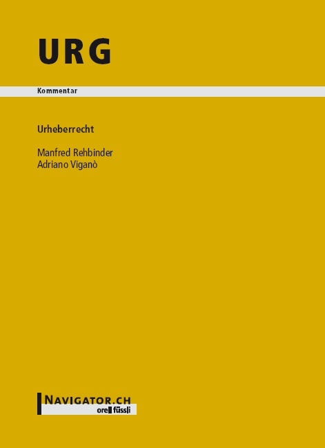 URG Kommentar - Adriano Vigan&ograve;, Manfred Rehbinder