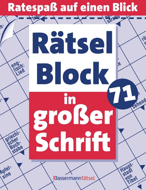 R&auml;tselblock in gro&szlig;er Schrift 71 - Eberhard Kr&uuml;ger