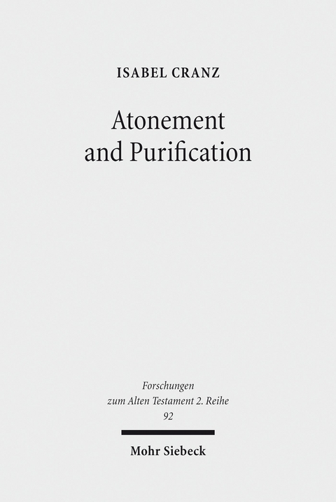 Atonement and Purification -  Isabel Cranz