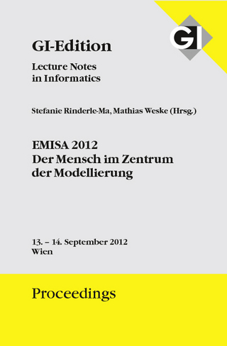 GI Edition Proceedings Band 206 EMISA 2012 - Der Mensch im Zentrum der Modellierung