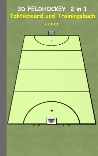 3D Feldhockey 2 in 1 Taktikboard und Trainingsbuch