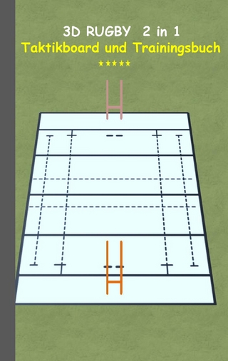 3D Rugby 2 in 1 Taktikboard und Trainingsbuch