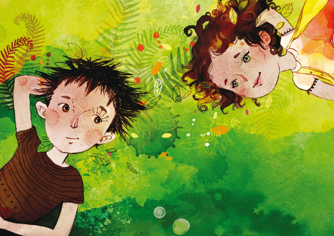 Postkarte Im Gras (VE 10 St.)