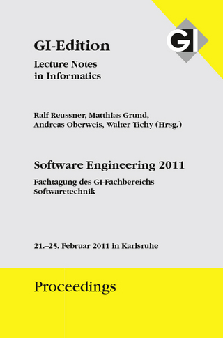 GI Edition Proceedings Band 184 Software Engineering 2011 - Bd. 2 Workshopband