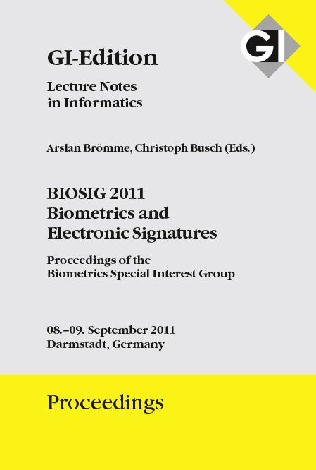 GI Edition Proceedings Band 191 BIOSIG 2011 - 