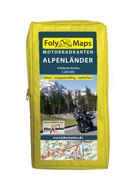 FolyMaps Motorradkarten Alpenl&auml;nder