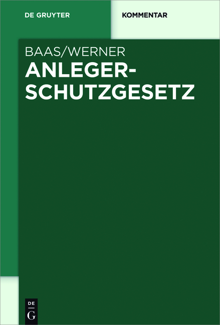 Anlegerschutzgesetze - 