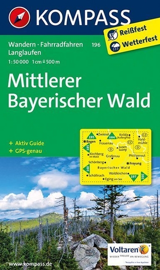 KOMPASS Wanderkarte Mittlerer Bayerischer Wald