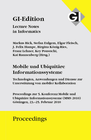 GI Edition Proceedings Band 163 Mobile und Ubiquitäre Informationssysteme