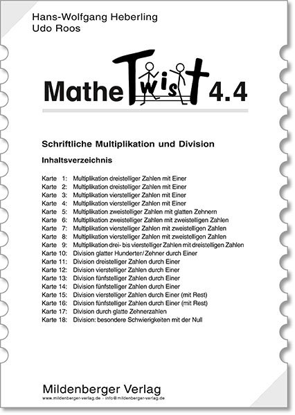 Mathetwist. Rechnen - Spannen - Kontrollieren / Mathetwist 4.4 - Wolfgang Heberling, Udo Roos