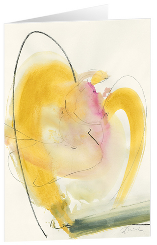 Engel der Leichtigkeit - Kunst-Faltkarten ohne Text (5 Stück)