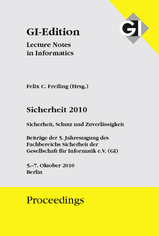 GI Edition Proceedings Band 170 Sicherheit 2010