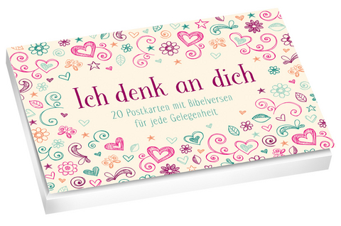 Ich denk an dich - Postkartenbuch