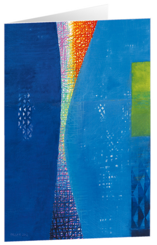 Geschichte 5 - Kunst-Faltkarten ohne Text (5 Stück)