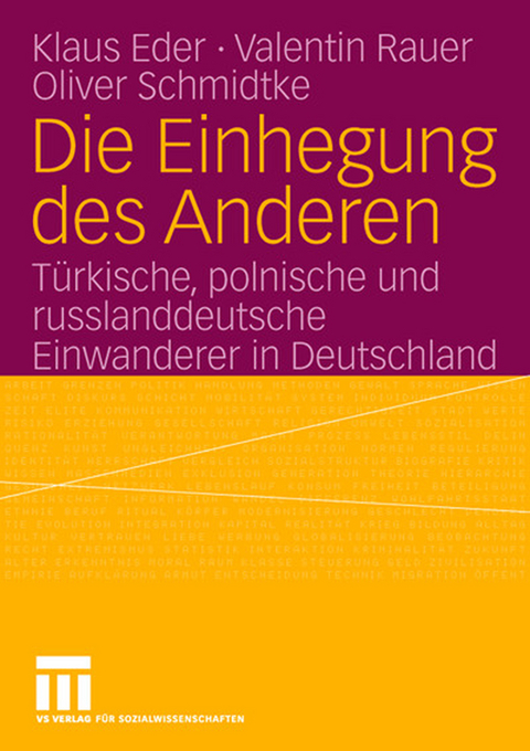 Die Einhegung des Anderen - Klaus Eder, Valentin Rauer, Oliver Schmidtke