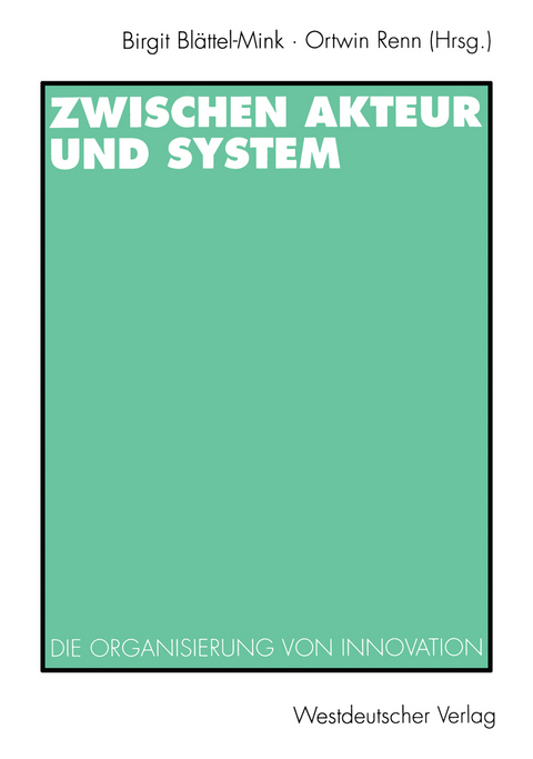 Zwischen Akteur und System - 