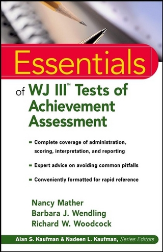 Essentials of Wj-III Tests of Achievement Assessme NT