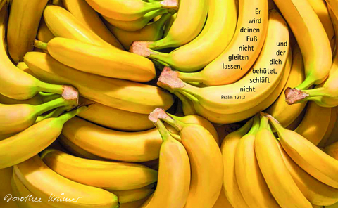 Vesperbrettchen / Fr&uuml;hst&uuml;cksbrettchen Bananen