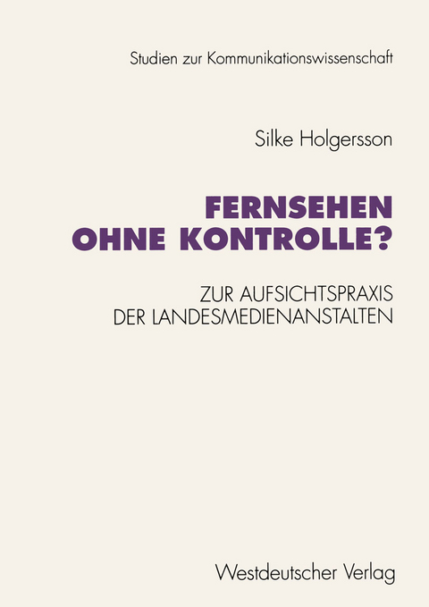 Fernsehen ohne Kontrolle? - Silke Holgersson