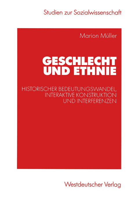 Geschlecht und Ethnie - Marion M&uuml;ller