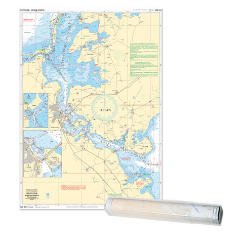 Einzelkarte Kubitzer Bodden - Strelasund / Strelasund S&uuml;d