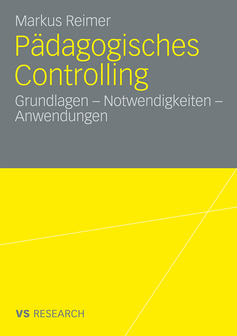 P&auml;dagogisches Controlling - Markus Reimer